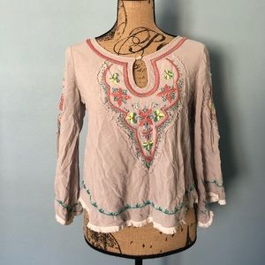 Purple long sleeve top